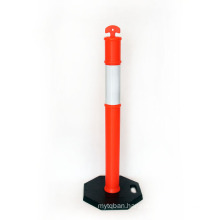Highly Visible Road Safety Flexible Traffic Barrier Soft Delineator Warning Post, T Top Style Warming Post